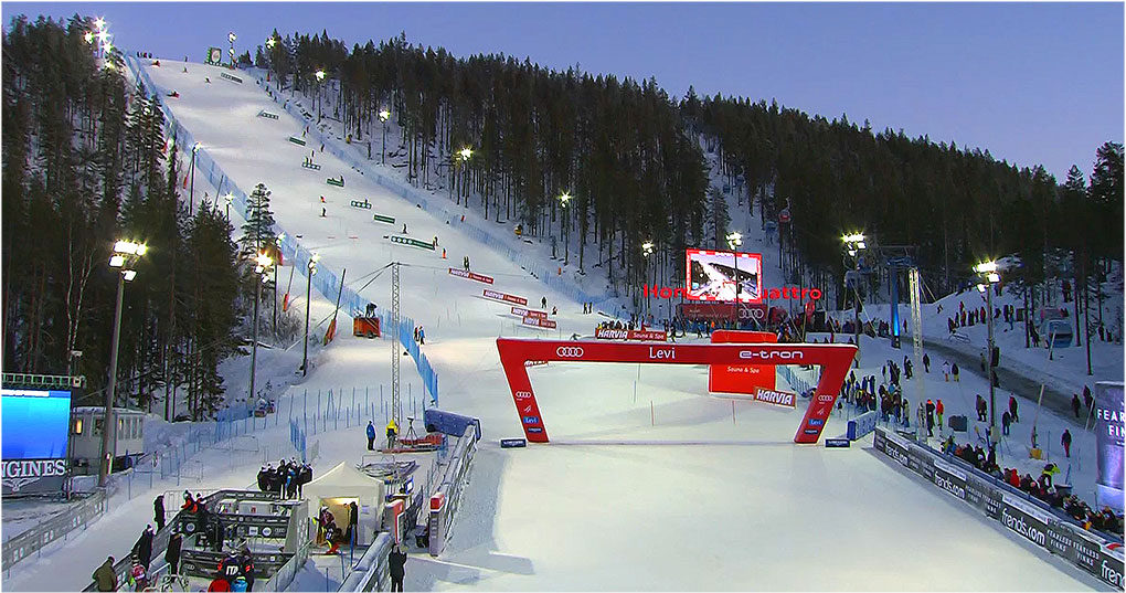 Nächste Station: Levi. Ski Weltcup Slalom-Start der Damen und Herren im hohen Norden