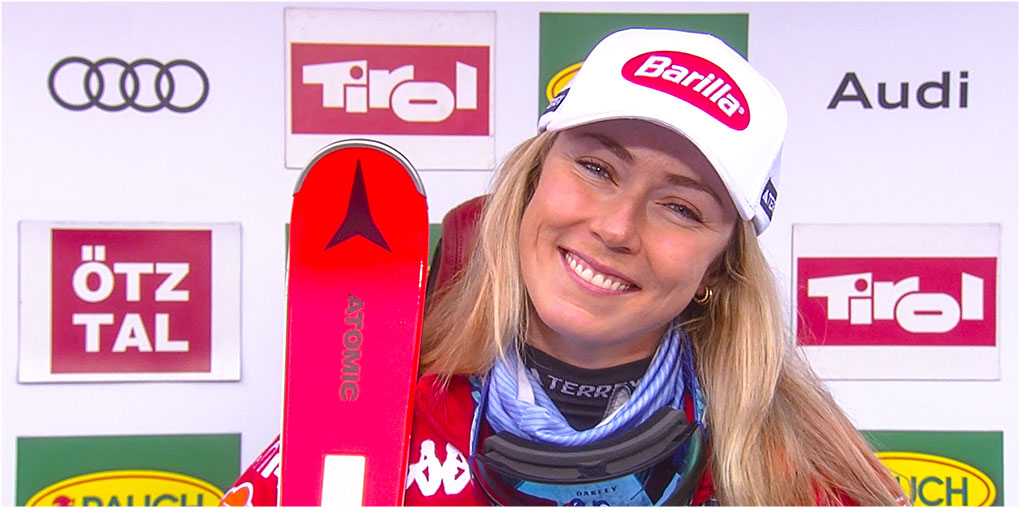 Mikaela Shiffrin übernimmt Zwischenführung beim Ski-Weltcup-Riesenslalom der Damen in Sölden