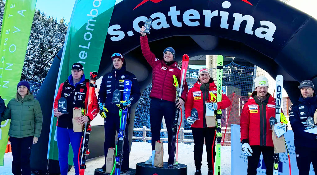 Europacup-Abfahrt: Felix Hacker triumphiert doppelt in Santa Caterina (Foto: © Ski Austria)