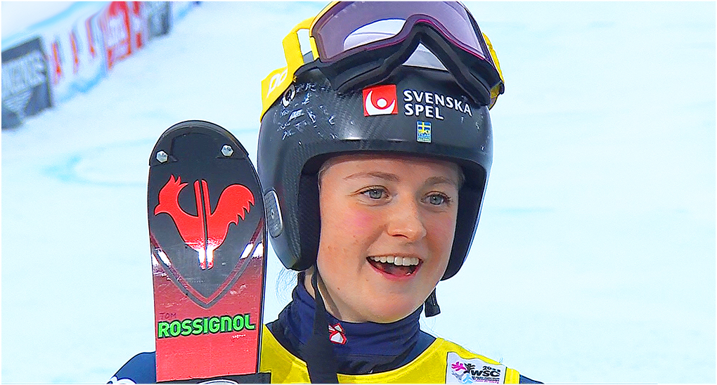 Hanna Aronsson Elfman gewinnt nach dem Junioren-WM-Riesentorlauf auch den Slalom