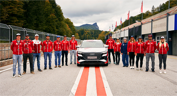 Die ÖSV-Stars freuen sich über die Vertragsverlängerung mit Audi_1 (Fotocredit: Agentur LOOP New Media GmbH)