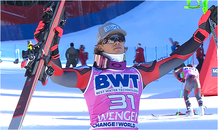 Lucas Braathen sorgt für Sensation beim Ski Weltcup Slalom in Wengen