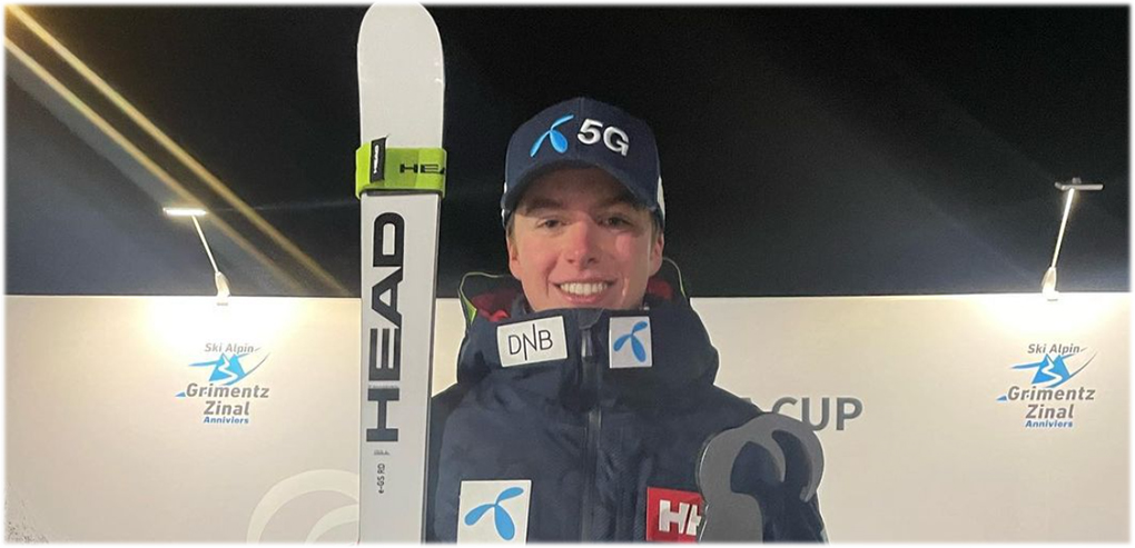 Halvor Hilde Gunleiksrud dominiert beide Europacup-Slalom-Rennen der Herren in Berchtesgaden. (Foto © Halvor Hilde Gunleiksrud / Instagram)