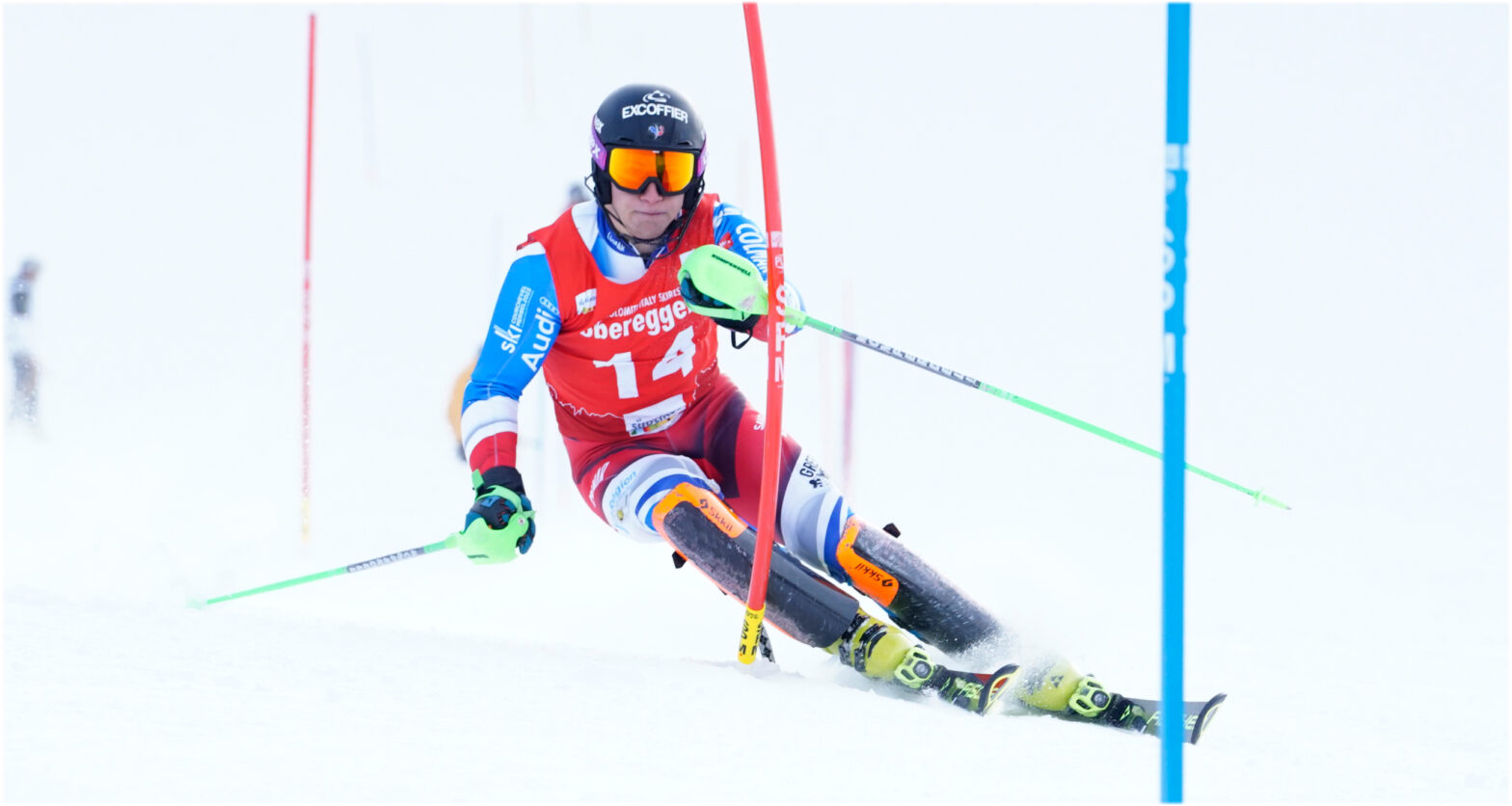 Franzose Steven Amiez holt sich Slalom-Sieg beim Europacup in Obereggen (Foto: © Matteo Groppo)