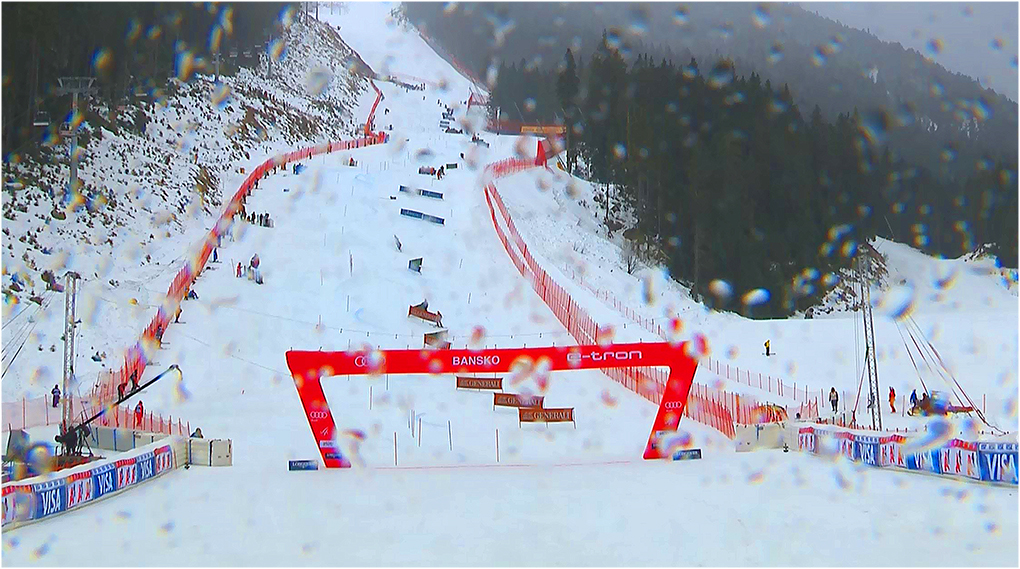 The men's slalom in Bansko was canceled after 31 runners due to poor conditions