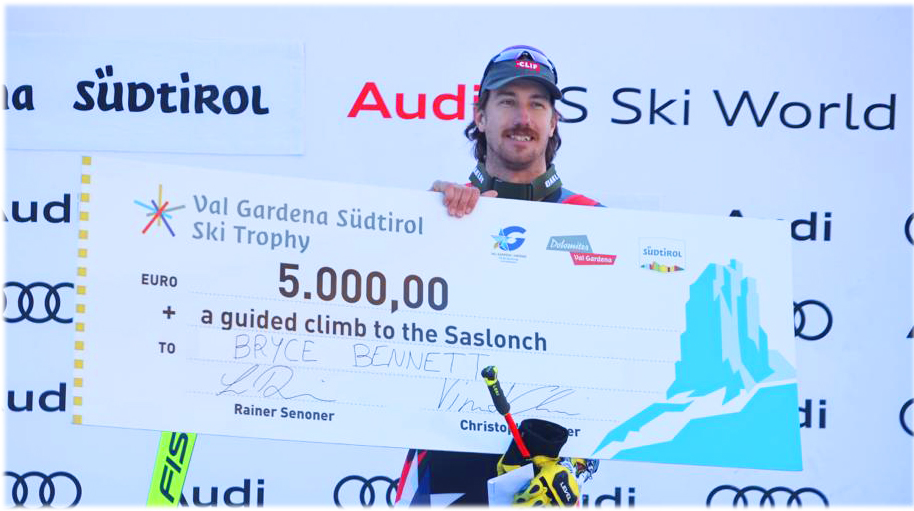 DOLOMITES Val Gardena Südtirol Ski Trophy geht an Bryce Bennett (Foto: © Saslong Classic Club)