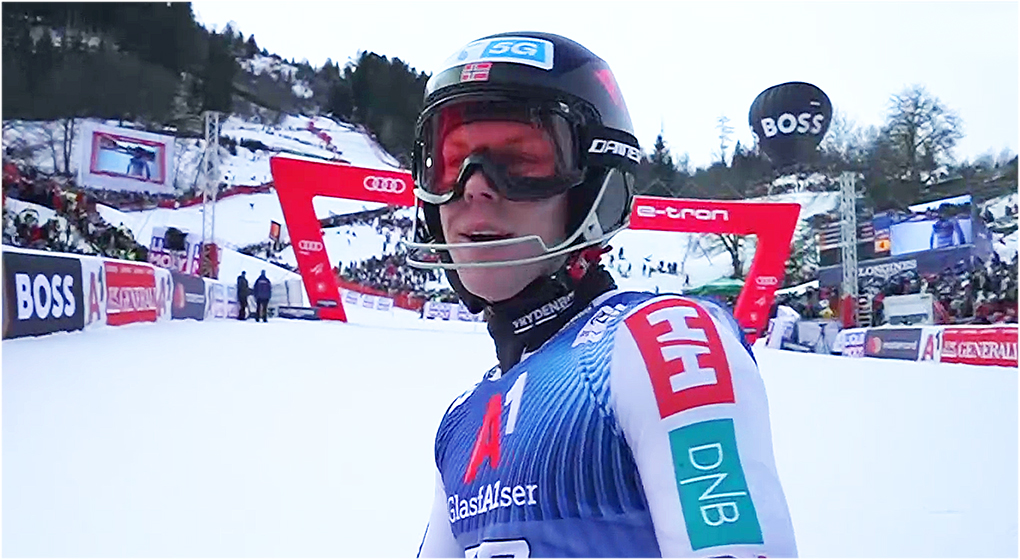 Theodor Braekken gewinnt Hundertstelkrimi beim 2. Europacup Slalom von Gstaad