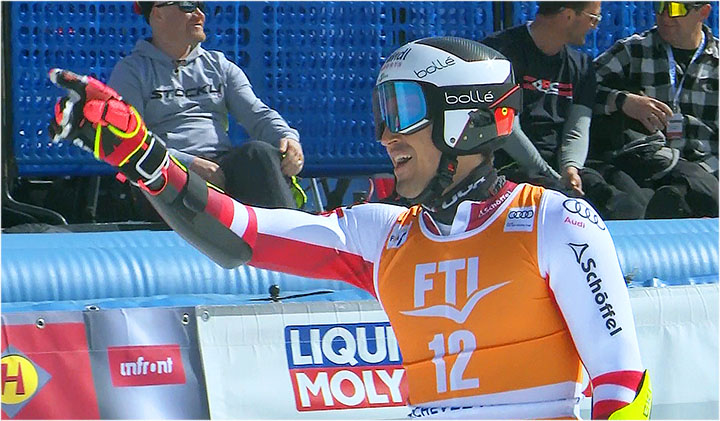 ÖSV News: Stefan Brennsteiner beim Ski Weltcup Finale in Meribel knapp am Podest vorbei.