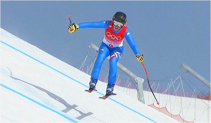 Nicht nur Federica Brignone erlebte beim olympischen Super-G ihr (azur)blaues Wunder