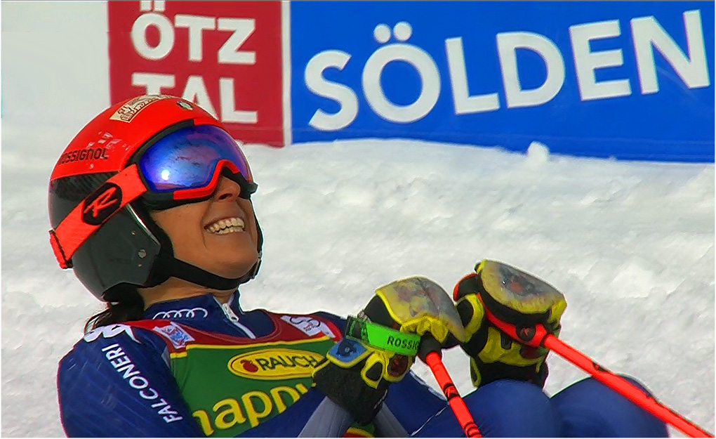 Federica Brignone gewann 2015 das Riesenslalom-Opening in Sölden, und feierte ihren ersten Sieg im Ski-Weltcup