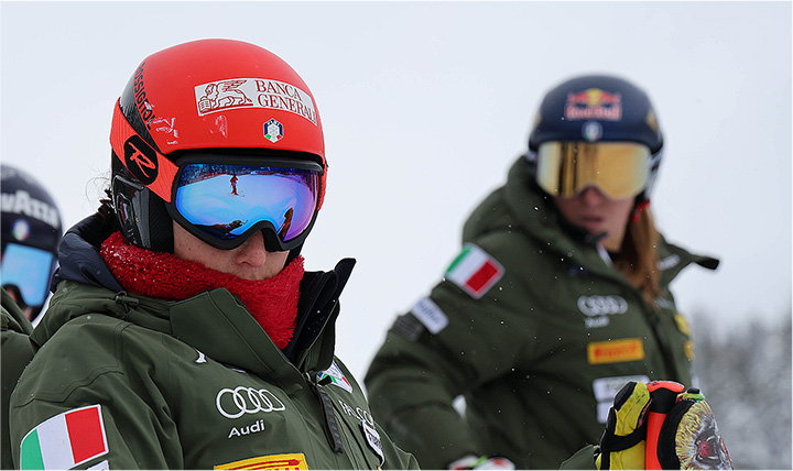 FISI Wintersportler/in des Jahres: Sofia Goggia und Federica Brignone in der Endrunde. (Foto: © Archivio FISI/ Pentaphoto/Marco Trovati)