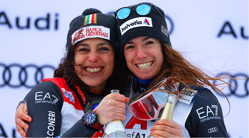 Elite-Quartett bestätigt: Brignone, Bassino, Goggia und Curtoni führen das italienische Damen Ski-Team an (Foto: © Archivio FISI/ Pentaphoto/Marco Trovati)