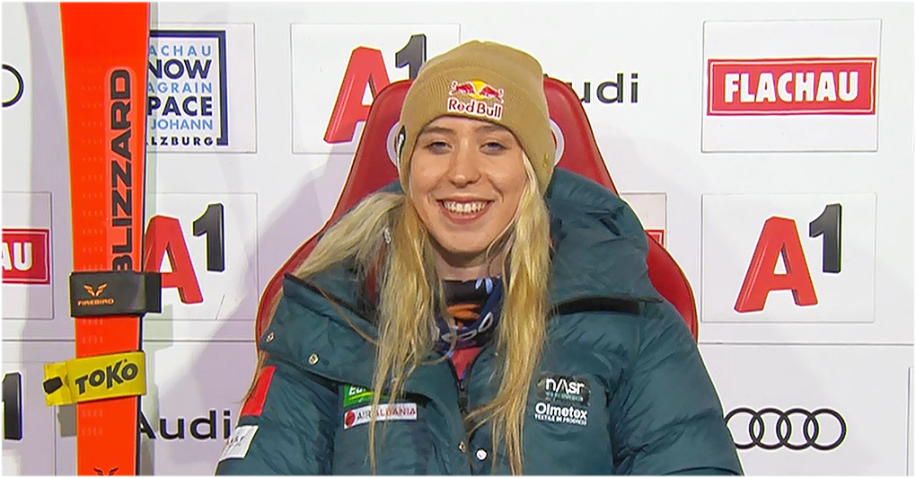 Lara Colturi verbesserte sich im Finale in Flachau von Platz 26 auf den neunten Rang