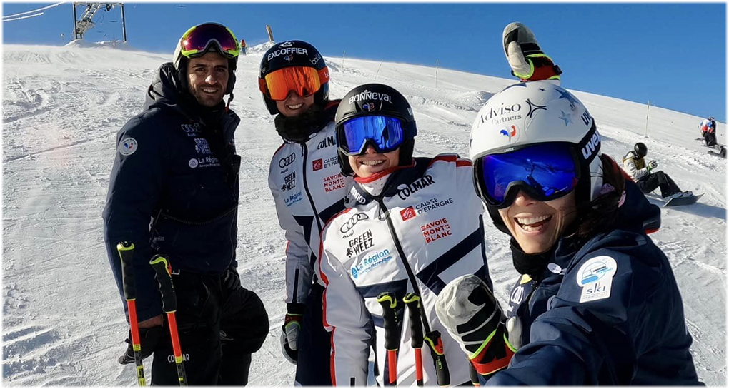 Französische Ski-Weltcup-Damen melden sich nach Verletzungspause zurück (Foto: © Doriane Escané / Facebook)