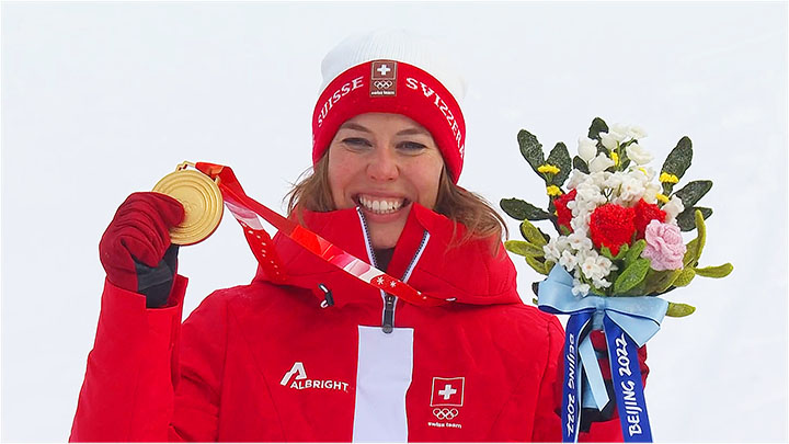 Die Olympiasiegerin in der Alpinen Kombination 2022 heißt Michelle Gisin