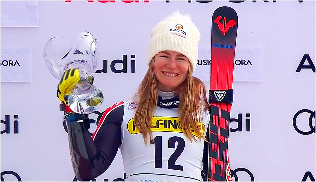 Die Sensation ist perfekt: Kanadierin Valérie Grenier siegt beim 1. Riesentorlauf in Kranjska Gora