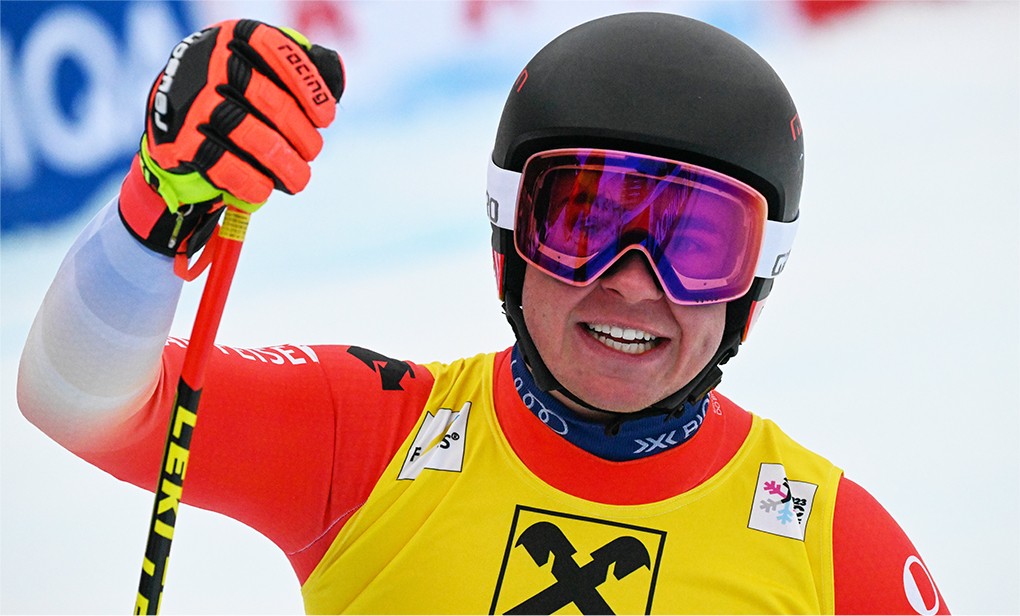 Livio Hiltbrand gewinnt bei der Junioren-WM in St. Anton am Arlberg die Super-G Goldmedaille (Copyright © GEPApictures/ÖSV)