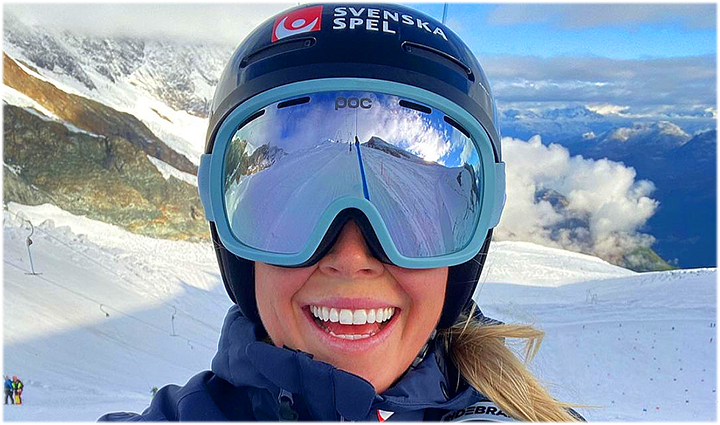 Lisa Hörnblad im Skiweltcup.TV-Interview: „Wenn alles gut läuft, ist Skifahren die beste Sache der Welt.“ (Foto: © Lisa Hörnblad / Instagram)