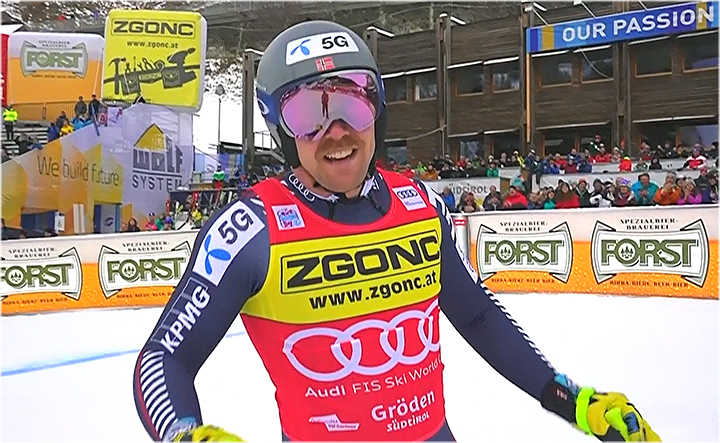 Aleksander Aamodt Kilde hat die letzten beiden Super-G-Weltcuprennen in Gröden gewonnen (2020 und 2021).