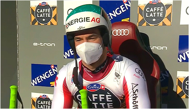 Vincent Kriechmayr gewinnt Ski Weltcup Lauberhornabfahrt in Wengen am Samstag