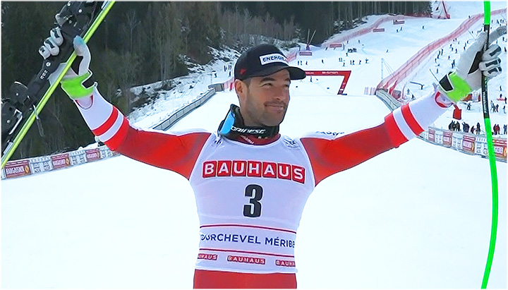 Vincent Kriechmayr gewinnt auch den Super-G beim Ski Weltcup Finale in Courchevel/Méribel