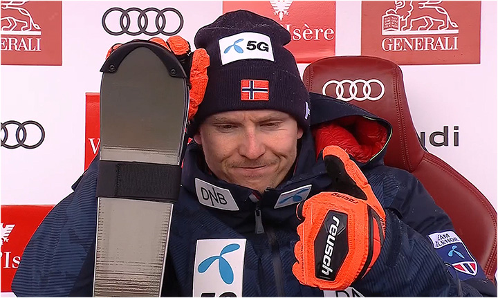 Henrik Kristoffersen übernimmt Zwischenführung beim Slalom von Val d'Isere - Startzeit Finale 12.30 Uhr