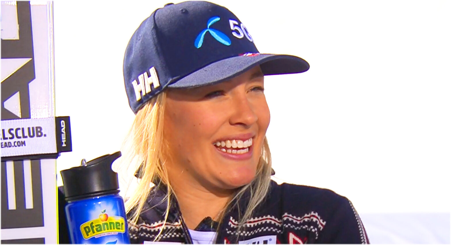 Ski WM 2023: Kajsa Vickhoff Lies Freude über den Gewinn der Super-G-Bronzemedaille ist riesengroß