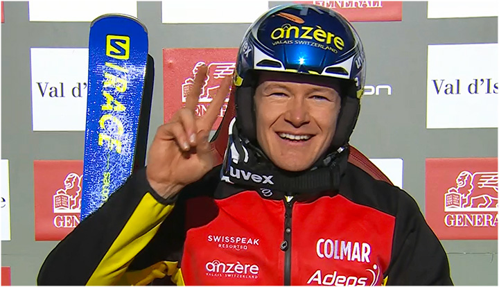 Armand Marchant aus Belgien überzeugt mit Platz sieben beim Ski Weltcup Slalom in Val d’Isère