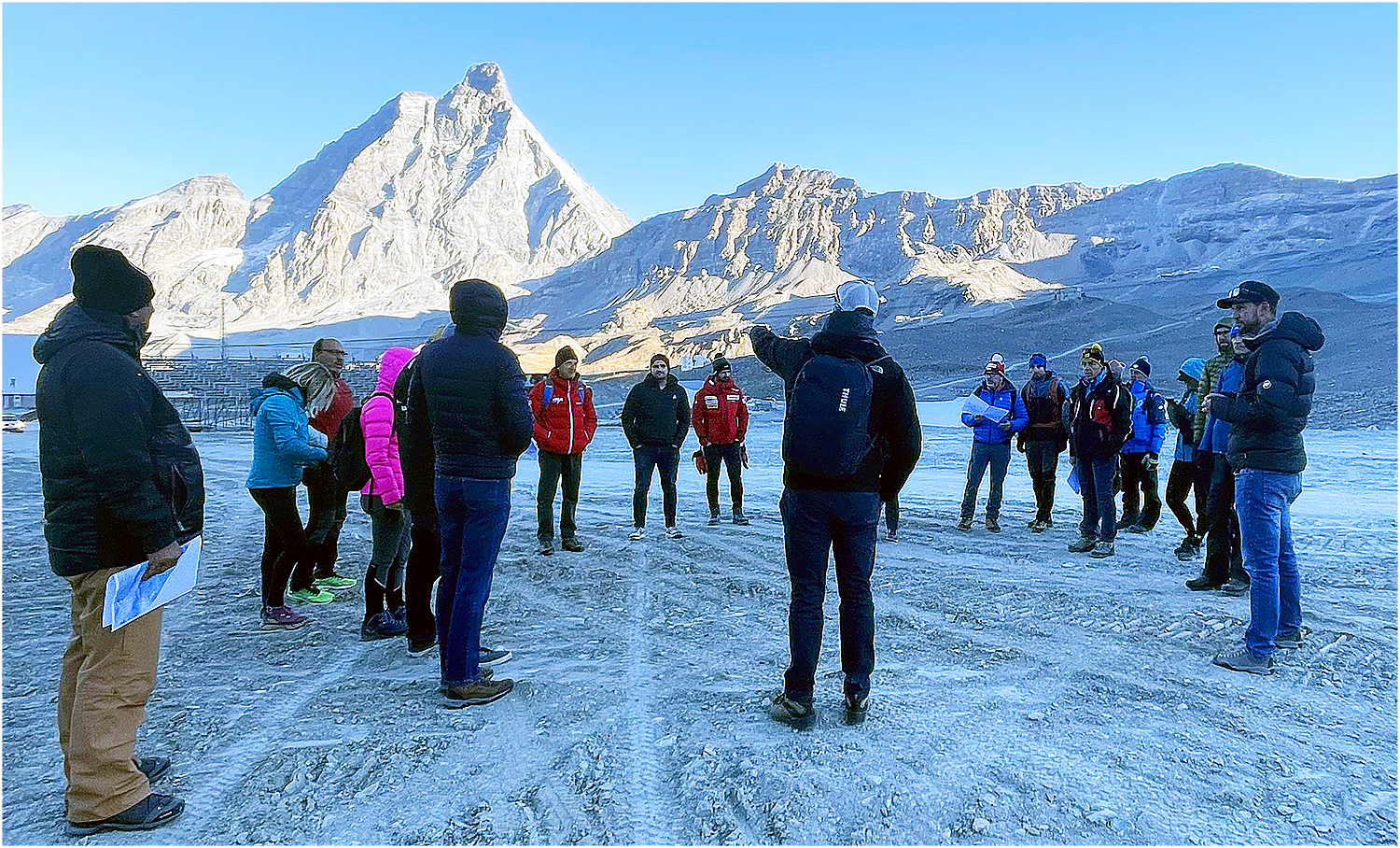 Noch zu wenig Schnee: Ist das neue Heimrennen von Beat Feuz und Dominik Paris doch in Gefahr? (Foto: © Matterhorn Cervino Speed Opening)