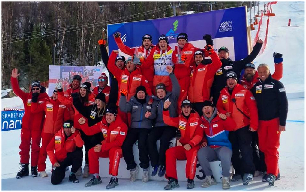 Zum Saisonabschluss teilten sich Gilles Roulin und Arnaud Boisset den Europacup-Super-G-Erfolg in Narvik (Foto: © Gilles Roulin / Instagram)