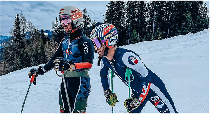 Marcel Hirscher arbeitet mit Charlie Raposo für das „Van Deer“ Ski Weltcup Debüt. (Foto: © Marcel Hirscher / Facebook)