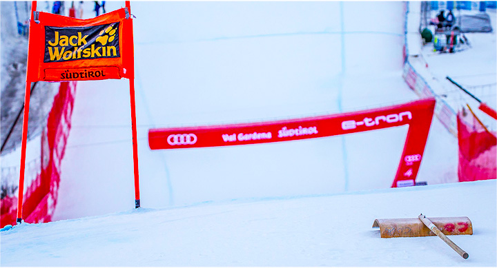 Schneekontrolle bestanden: Vorhang auf für die 54. Saslong Classic am 17. und 18. Dezember (Foto: © Saslong Classic Club).