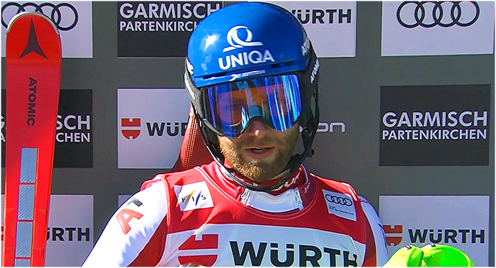 Aufholjagd: Marco Schwarz verpasst beim 2. Slalom in Garmisch knapp das Podest