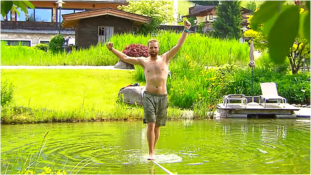 Marco Schwarz kann im Sommer auch über Wasser gehen