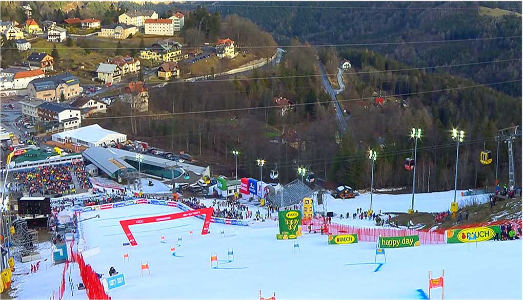 Skiweltcup-Rennstrecke in Semmering