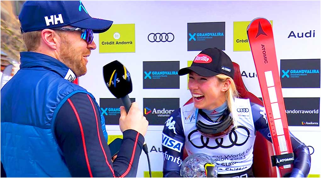 Aleksander Aamodt Kilde und Mikaela Shiffrin