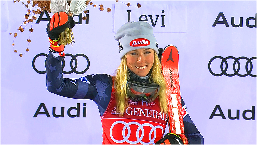 Mikaela Shiffrin gewinnt Slalom der Damen am Sonntag in Levi
