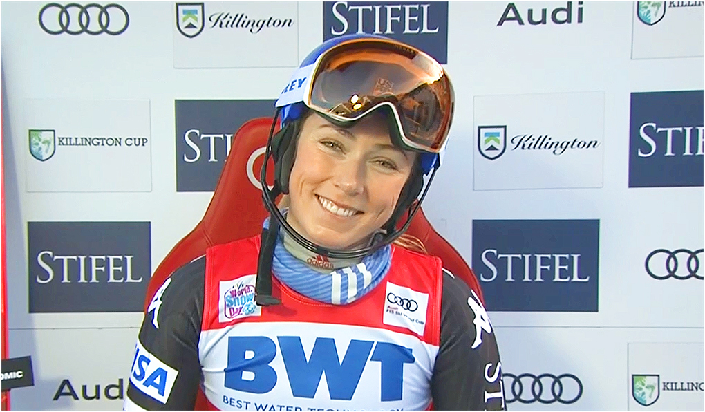 Mikaela Shiffrin liegt nach dem 1. Durchgang beim Slalom von Killington in Führung - Start Finallauf um 19.00 Uhr