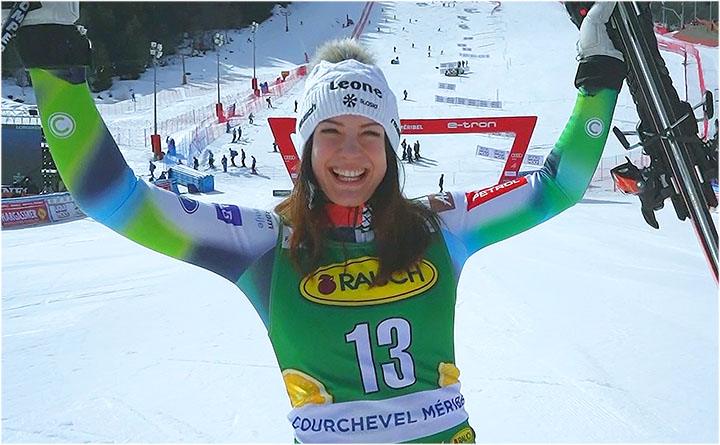 Andreja Slokar gewinnt Slalom beim Ski Weltcup Finale in Méribel