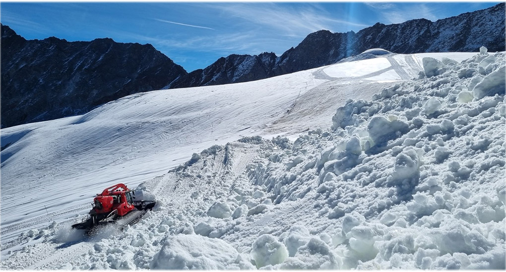 Trotz warmer Tage: Sölden bleibt optimistisch für das Ski-Weltcup-Opening (Foto: © Isi Grüner, Pistenchef)