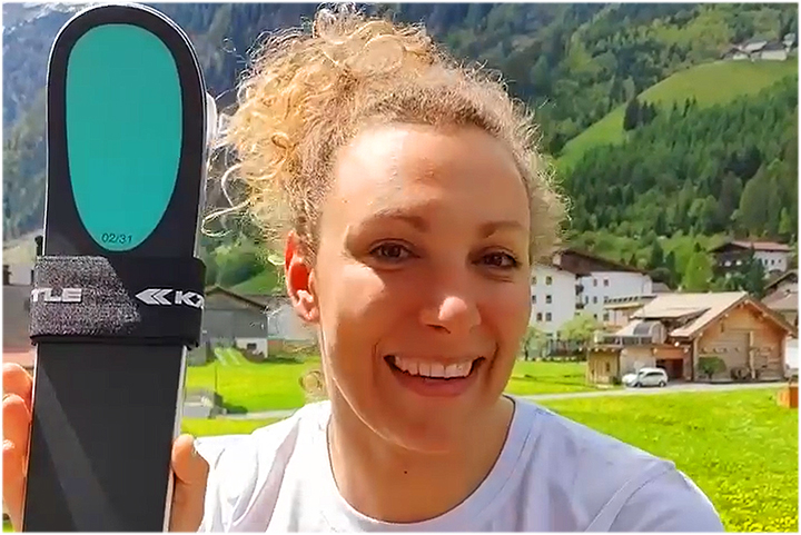 Die slowenische Speedspezialistin Ilka Stuhec geht mit Kästle-Skiern in die neue Saison