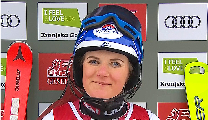 Katharina Truppe auch beim Ski Weltcup Slalom in Kranjska Gora beste Österreicherin