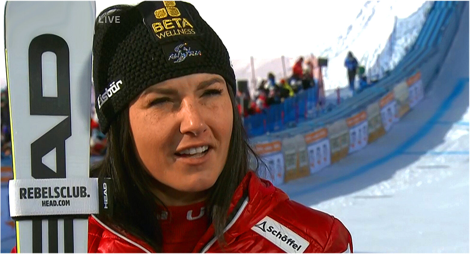 Stephanie Venier wurde bei zweiter Cortina Abfahrt als beste Österreicherin Sechste