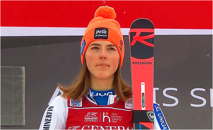 Petra Vlhová gewinnt auch Ski Weltcup Slalom in Kranjska Gora