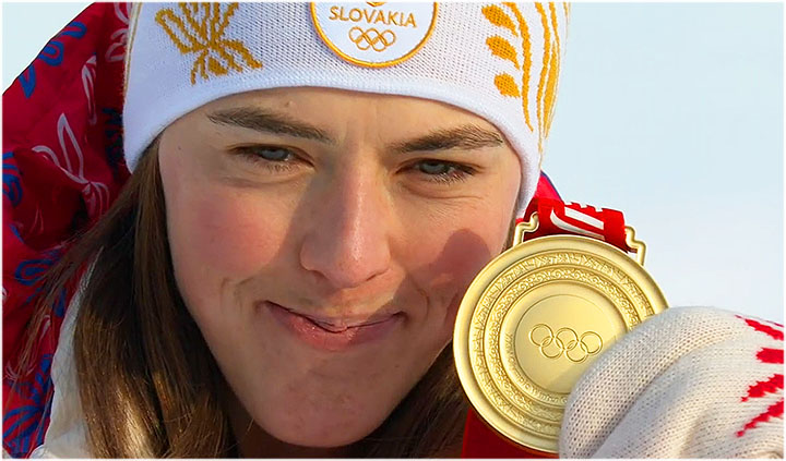 Slalom-Olympiasiegerin Petra Vlhová will nun die große Kristallkugel ins Visier nehmen.