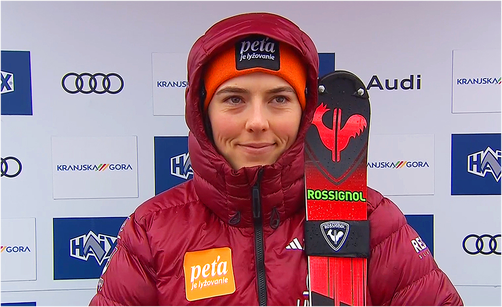 Petra Vlhova leads the slalom Kranjska Gora - final live from 12.30pm