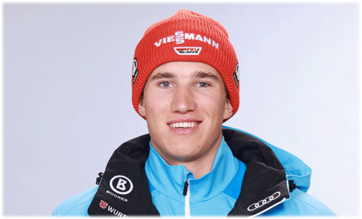 Luis Vogt bei der Junioren WM 2022 in Panorama: Silber in der Abfahrt, im Slalom und im Riesenslalom; 4. Platz im Super-G (Foto: © Deutscher Skiverband)