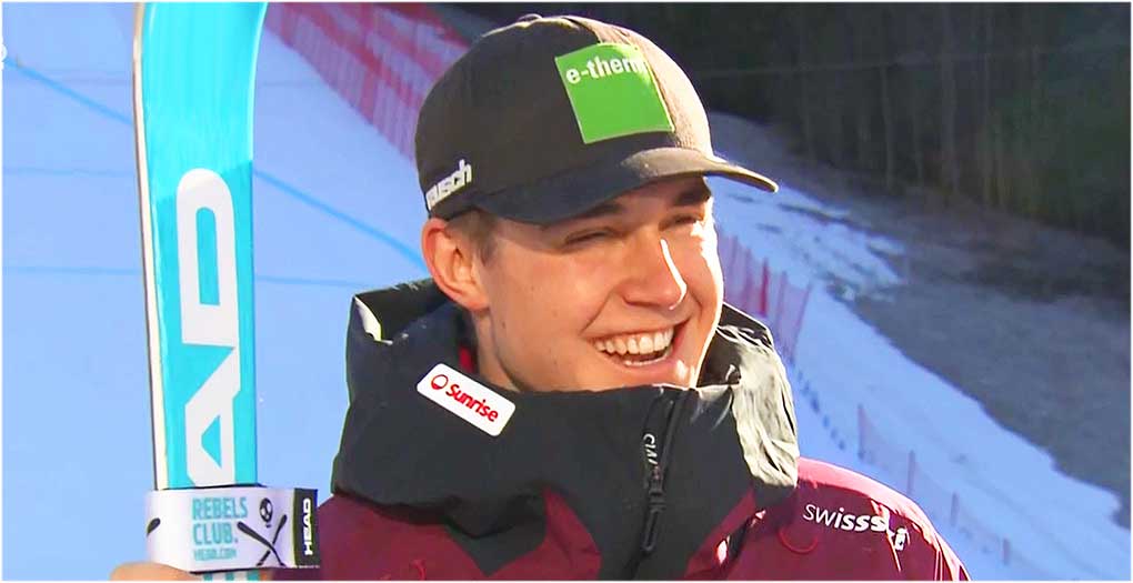 Schweizer Speed-Spezialist Franjo von Allmen zurück auf der Piste