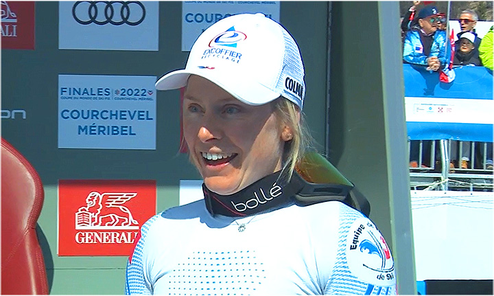 Französische Meisterschaften: Tessa Worley gewinnt den Riesenslalom Titel bei den Damen.