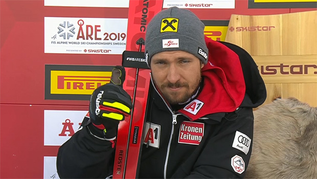 Marcel Hirscher übernimmt Führung beim WM-Slalom in Are und hat Gold im Visier.